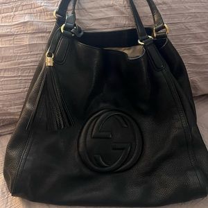 Gucci Large SoHo Black Tote Bag
